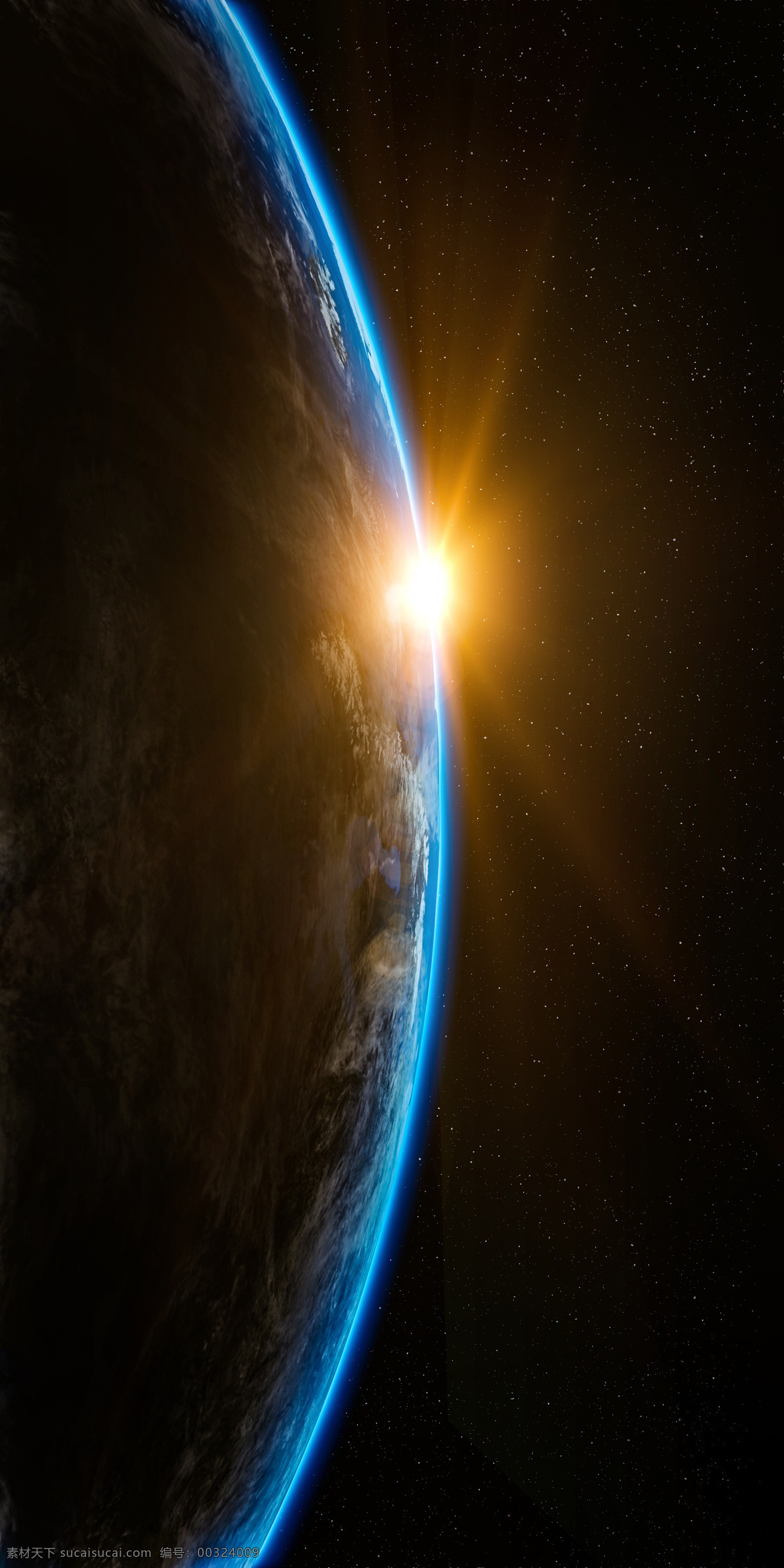 太阳 地球 升起 地球表面 手机壁纸 高清图片 外太空 星空 行星 地球外部 蓝色星球 自然景观