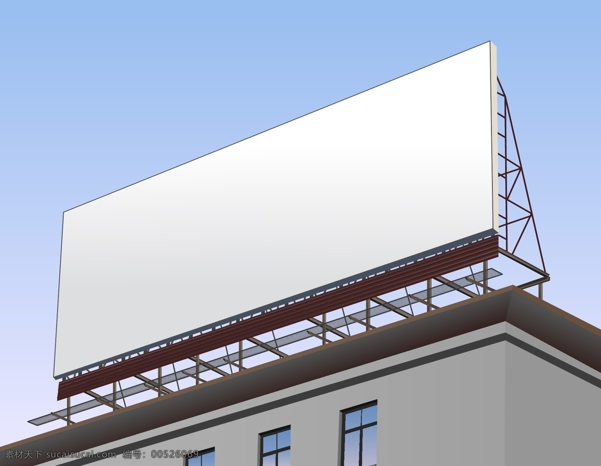 广告牌 效果图 户外广告牌 户外广告 矢量 模版 矢量图