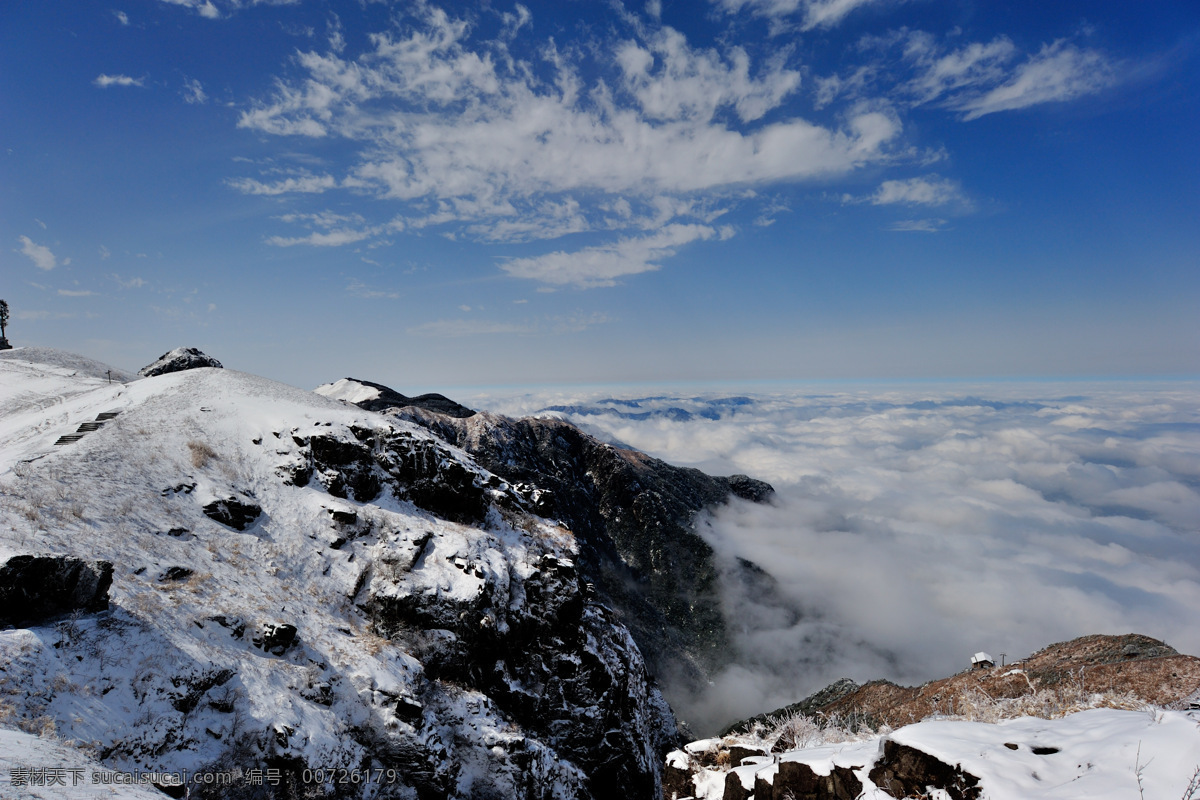 唯美 风景 风光 旅行 江西 山 武功山 自然 雪山 旅游摄影 国内旅游 灰色