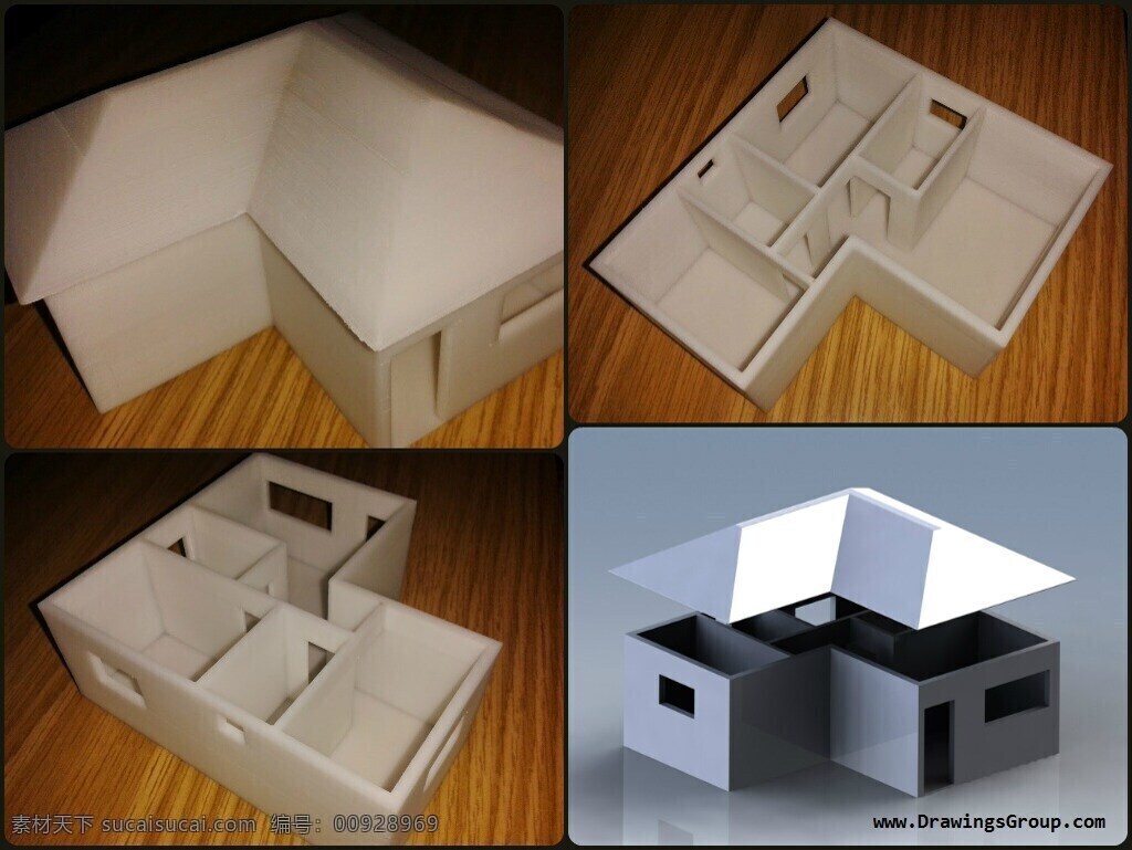 房子免费下载 建筑 三维打印 爱好 3d模型素材 3d打印模型