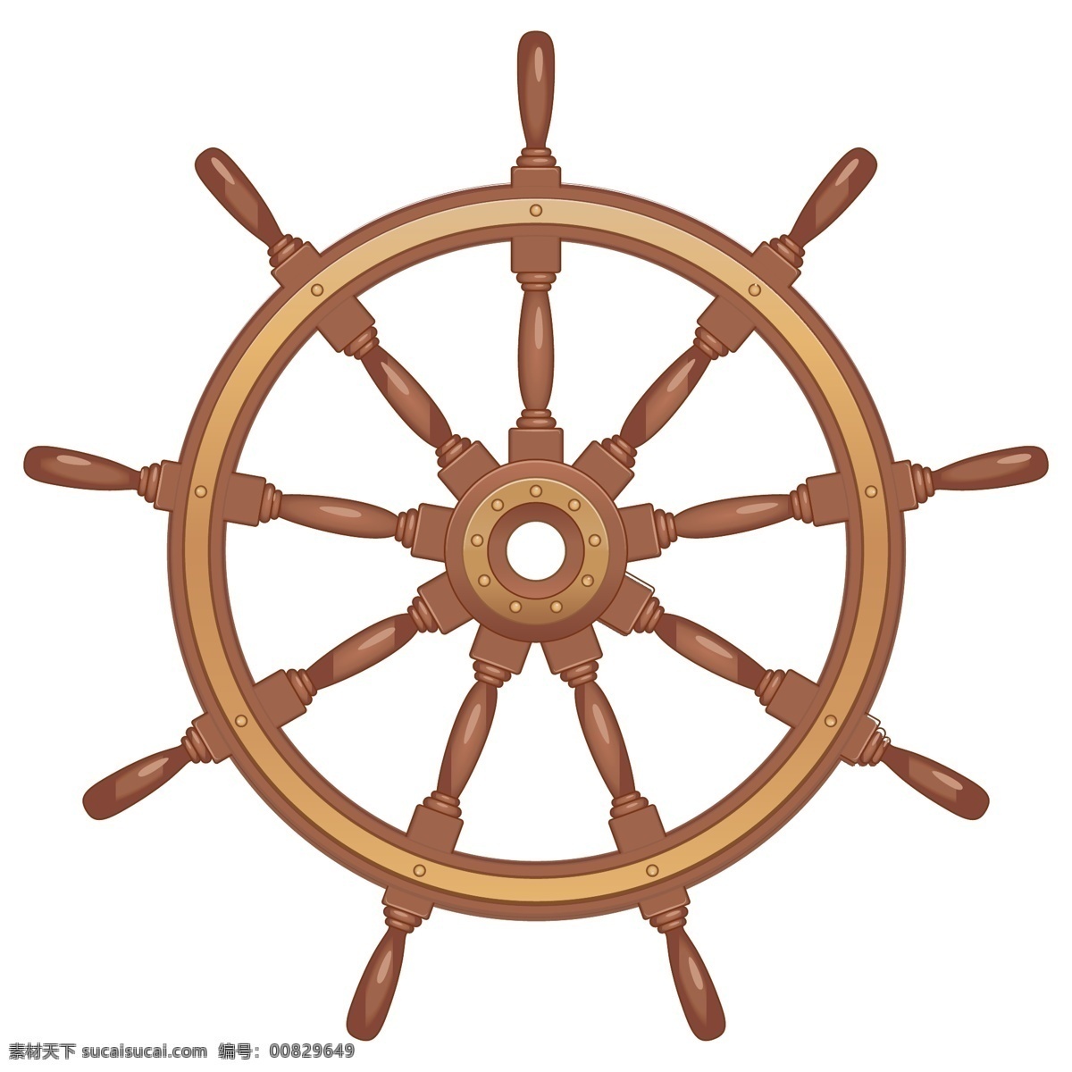 矢量 海盗船 船 方向盘 转轮 标志图标 其他图标