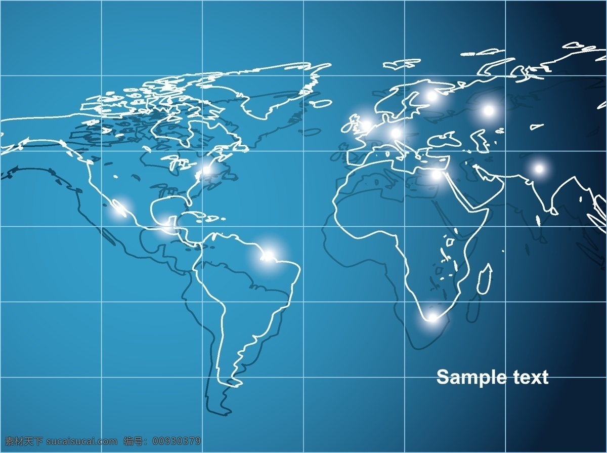 蓝色 地图 全球化 网络 抽象 矢量 背景 网格背景 卡通 科技 光线 ppt背景 演讲 报告 商务背景 广告背景