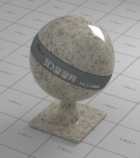 vray 大理石 材质 max9 有贴图 石料 米色 花麻 亚光 灰色