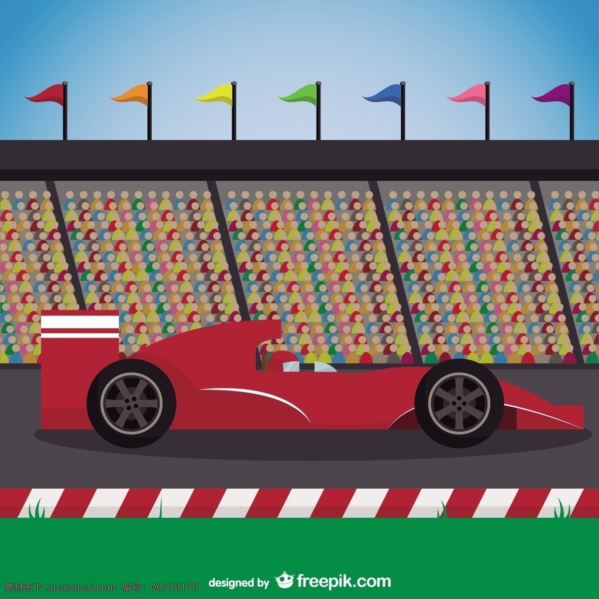 红赛车载体 车 赛车 公式 公式1 赛马 红色
