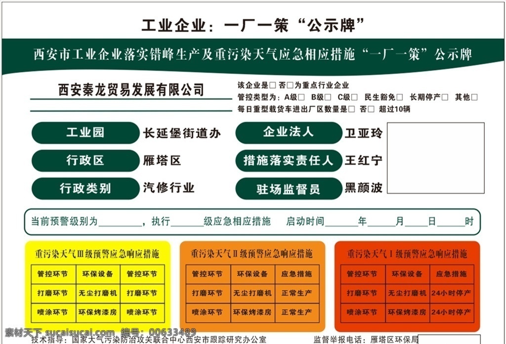 工业 企业 厂 策 公示牌 一厂一策 工业企业 一厂一策制度 展板 展板制度 展板模板