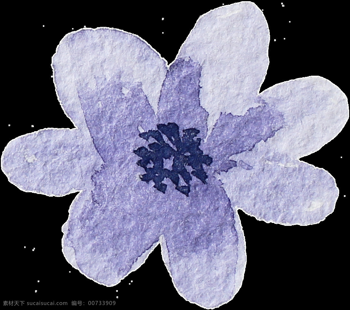 紫色 淡雅 花卉 透明 水彩 卡通 免扣 手绘 透明素材 装饰 设计素材 淘宝素材 海报设计装饰 装饰图案