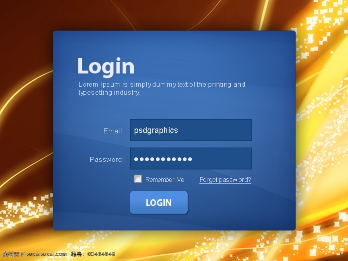 登录 界面设计 登录界面 网页元素 网页素材 网页模板