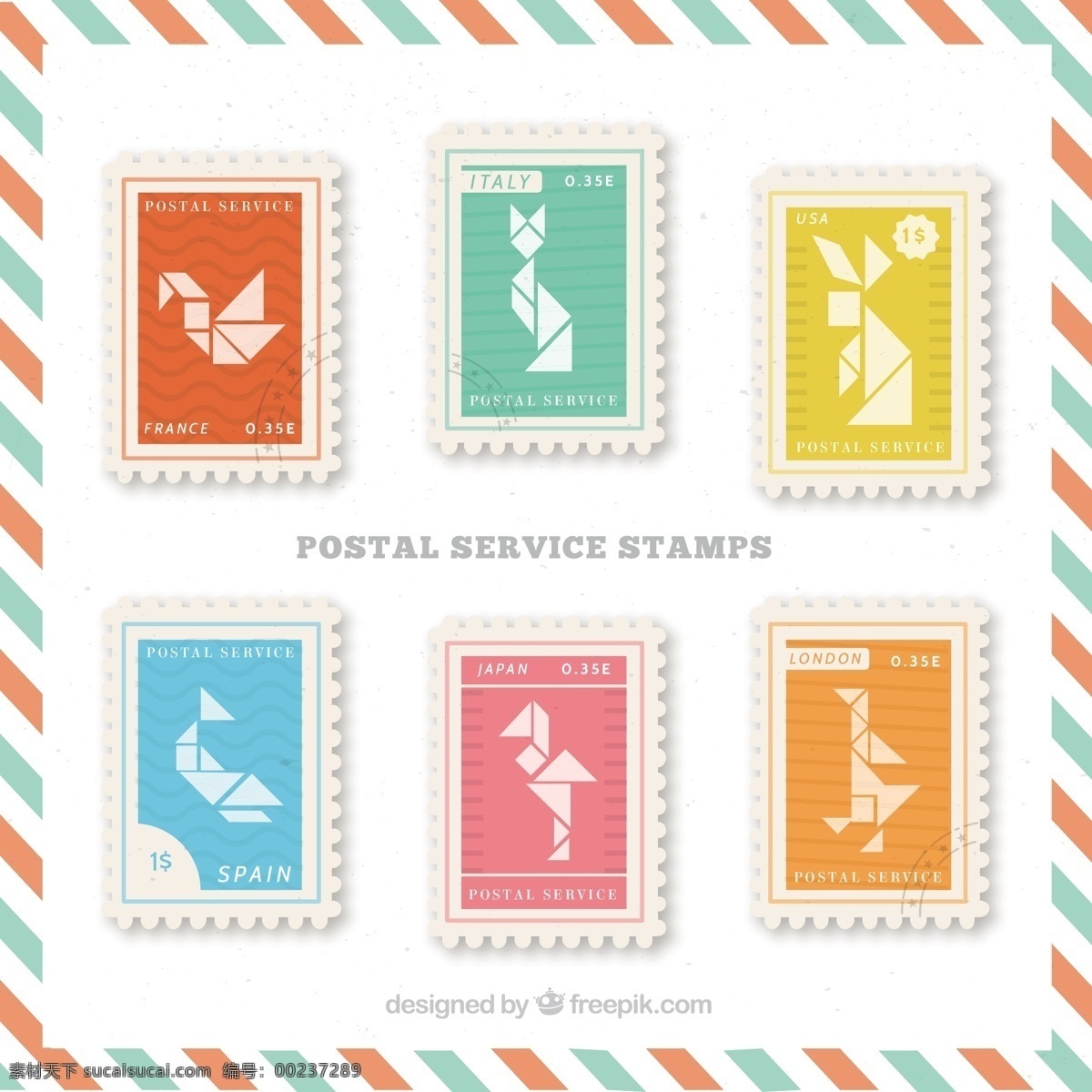 折纸 动物 邮政 邮票 形状 标签设计 徽章 几何 印花 鸟 鱼 猫 贴纸 平 日本 可爱 伦敦 密封 兔 白色