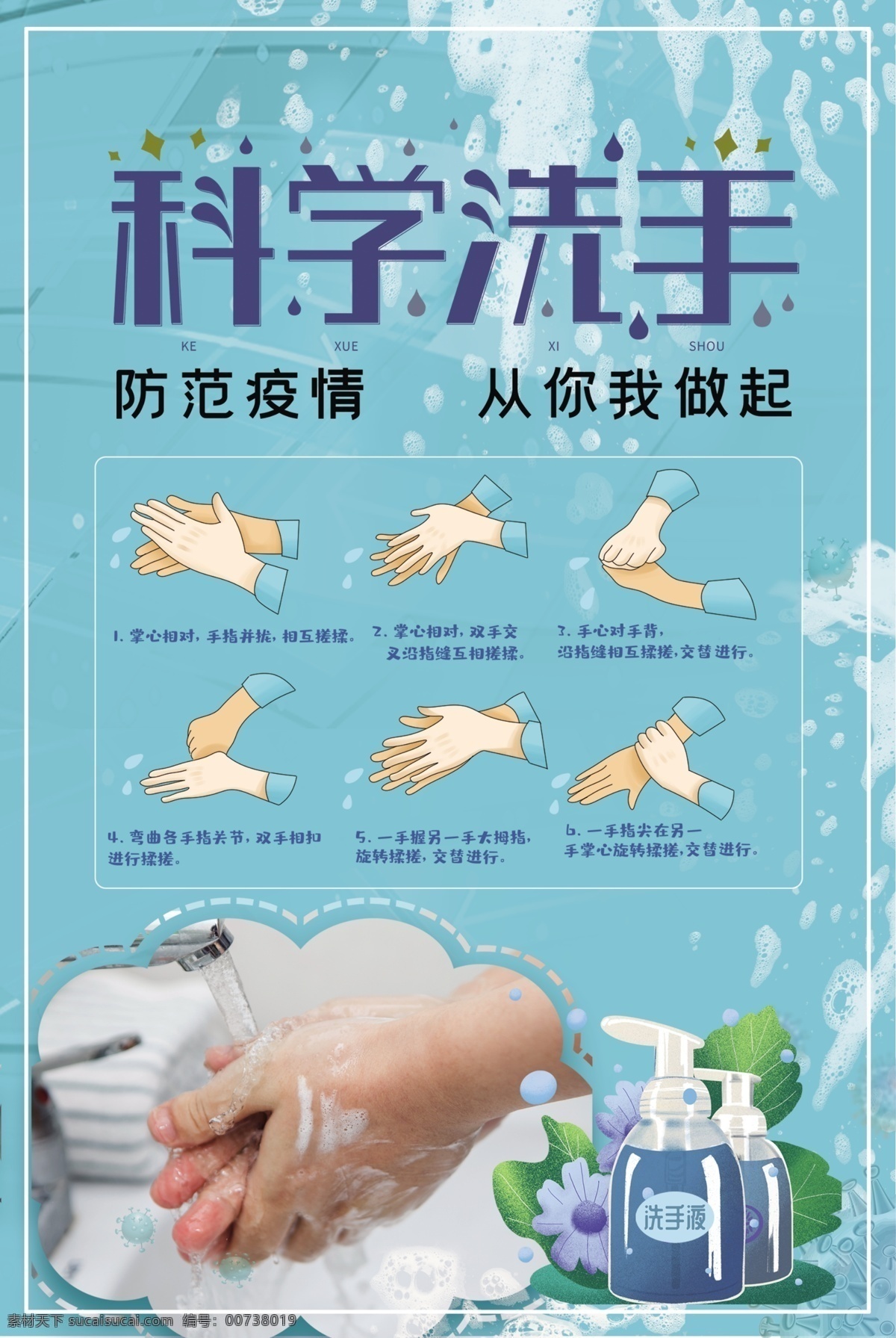 科学洗手 洗手 洗手方法 如何洗手 冠状病毒 疫情防控 设计类