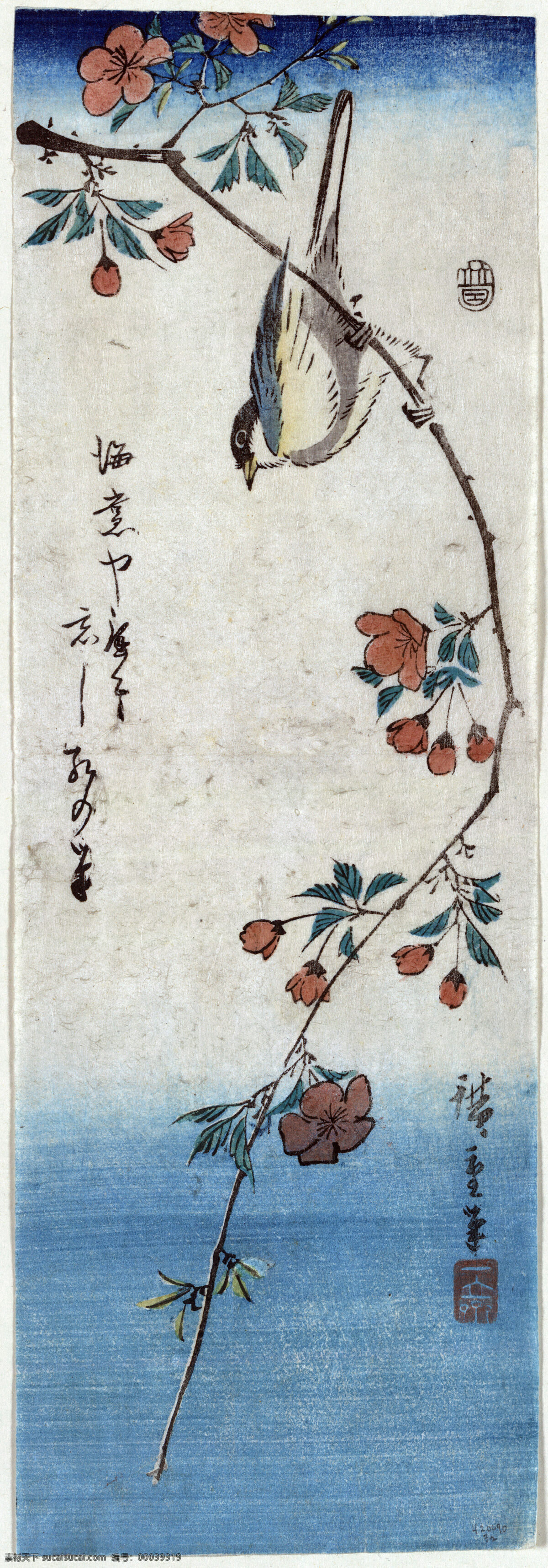 日本花卉油画