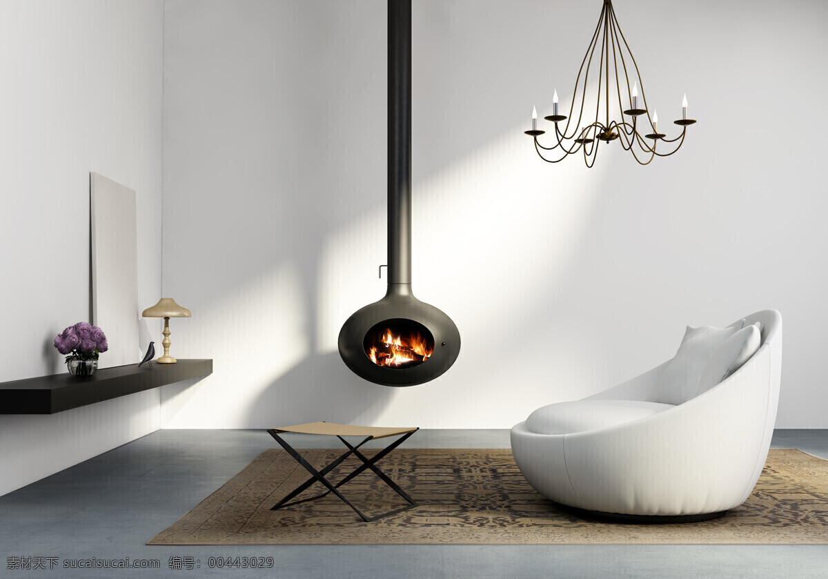白色 时尚 沙发 环境 环境设计 家居 室内设计 家居装饰素材