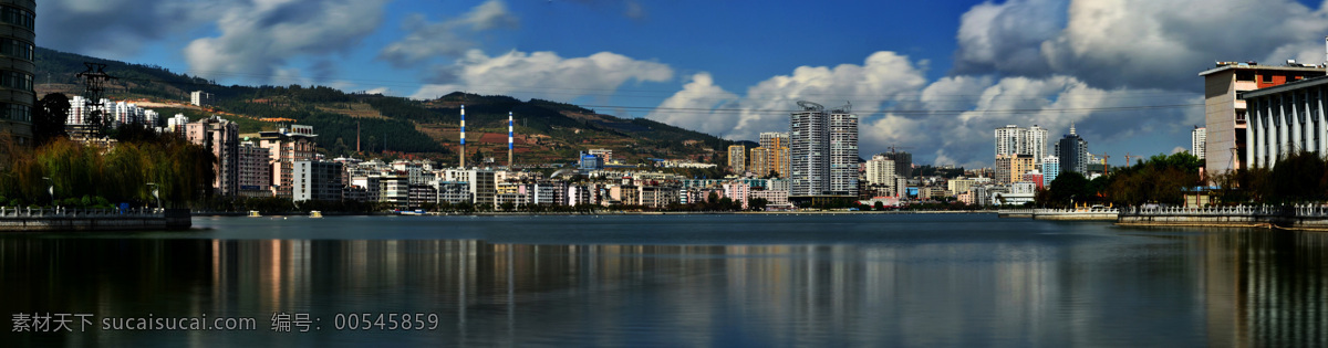 个旧城 金湖 人工湖 城市 个旧 风景 建筑景观 自然景观