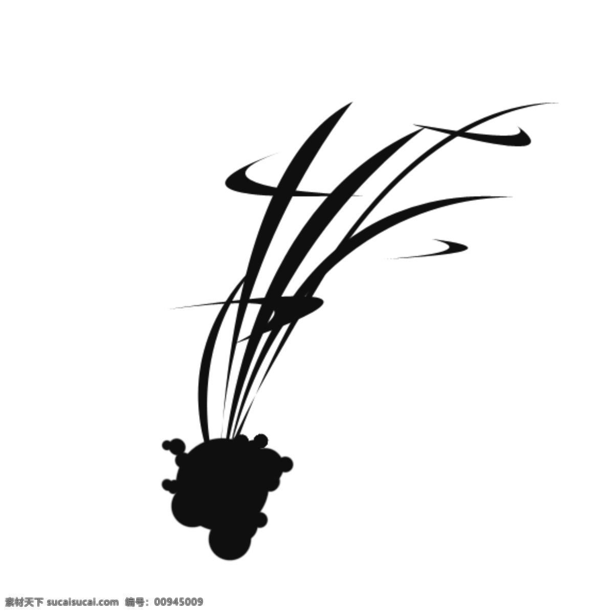 水彩 芦苇 黑色 泼墨 卡通 手绘 创意 绘画 个性 抽象 颗粒 中国风 墨水 漂浮 画法 艺术