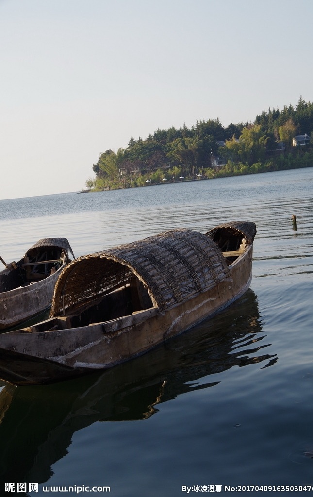 乌篷船 大理 洱海 湖泊 山水 自然景观 山水风景