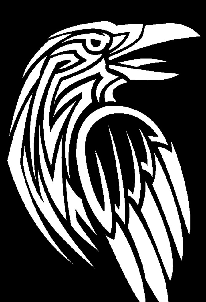 老鹰 动物 剪影 logo 底纹 底纹边框 花边花纹