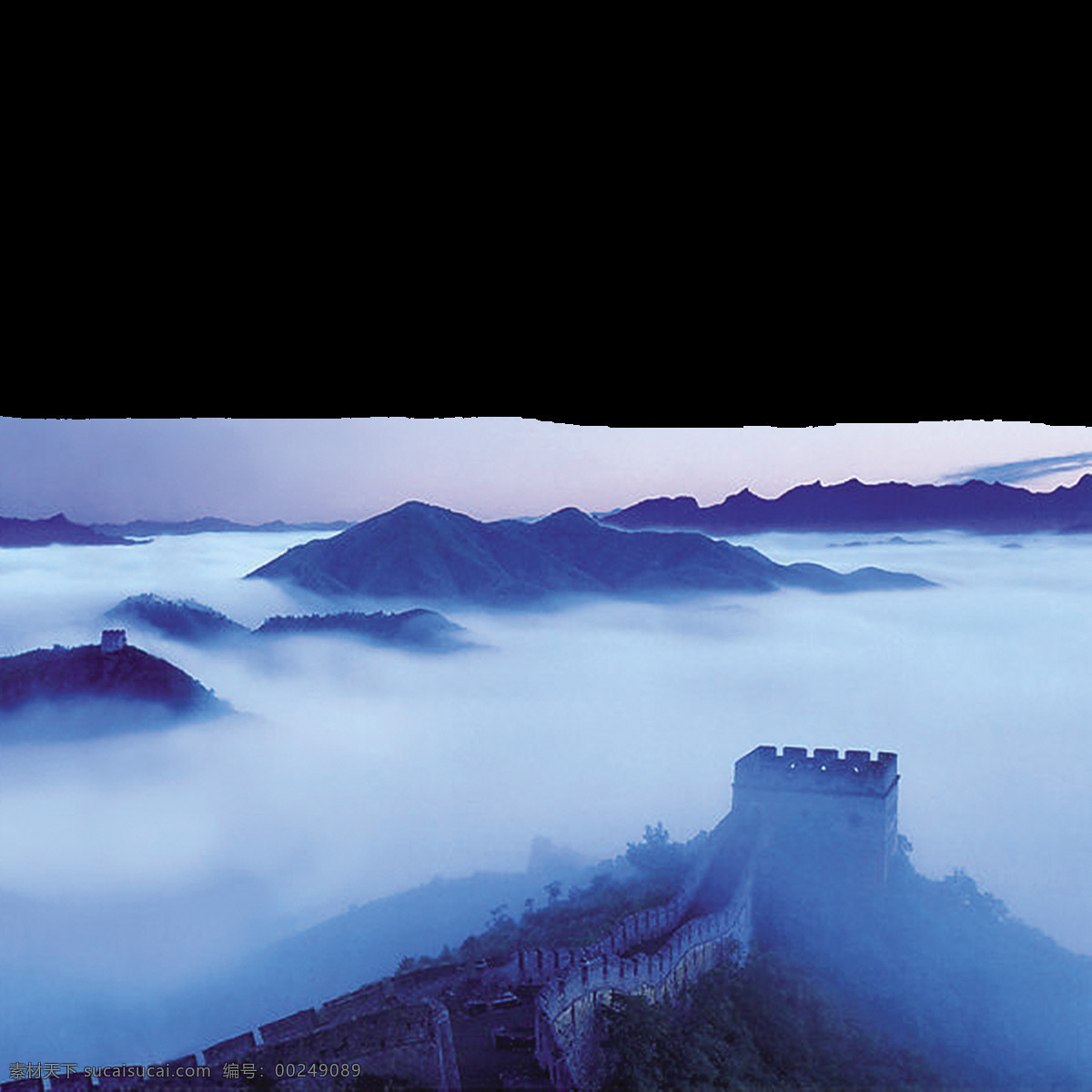 长城 云海 风景 背景 图 唯美 高清
