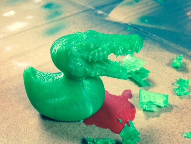 鳄鱼 鸭 duckator 动物 酷 有趣 3d打印模型 生活用品模型 好玩 混合