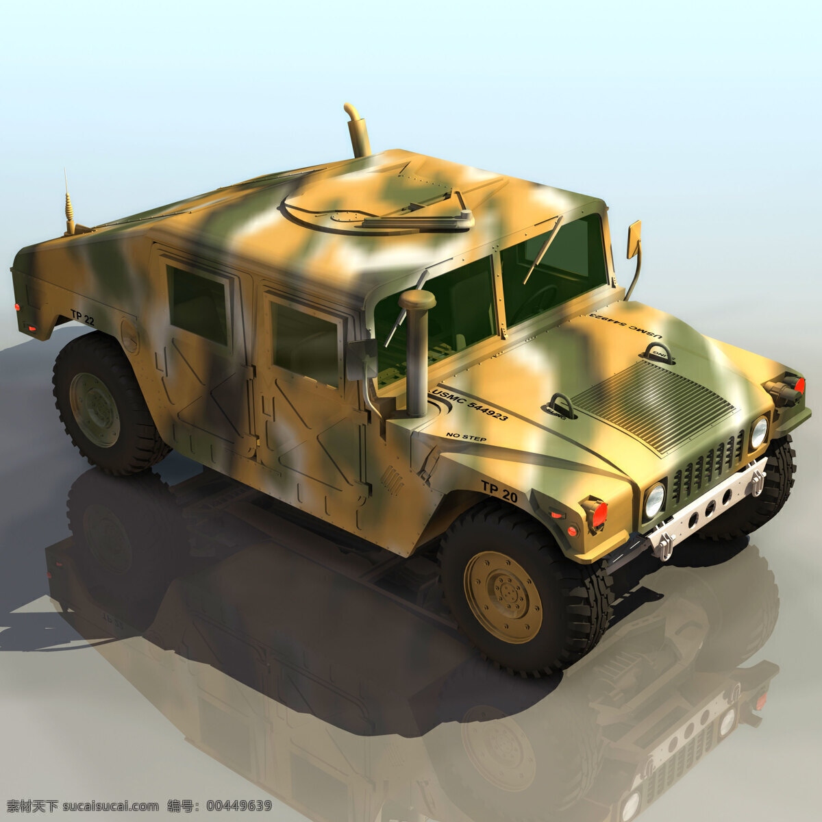 军用 汽车模型 hummer 军事模型 军用汽车模型 陆军武器库 3d模型素材 其他3d模型
