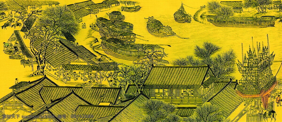 清明上河图 河 桥 国画 背景 底图人物 农夫 车夫 游人 古建筑 山水画 古典 风景 精美图片 适用印刷 文化艺术 绘画书法 设计图库