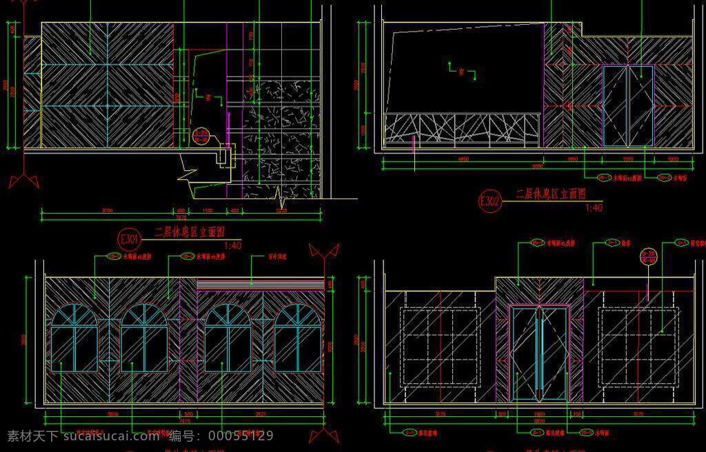 cad 公寓 户型 花园 环境设计 建筑设计 楼层 平面图 施工图 室内设计 二层 休息区 立面 图 dwg 图纸 装修 装饰 住宅楼 宿舍楼 小区 样板房 标准层 标准间 武汉 蔚蓝 海岸 会所 源文件 3d模型素材 cad施工图