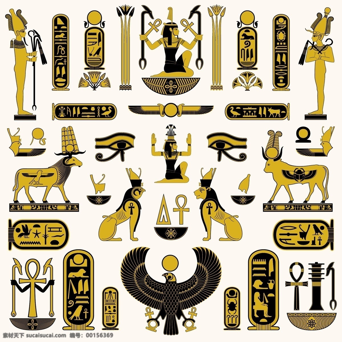 埃及图形 埃及 图文 适量 埃及图文 金字塔 平面 文化艺术 传统文化