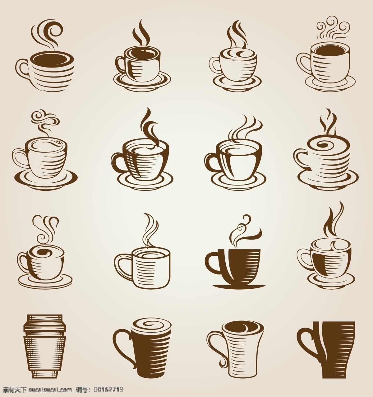 矢量 咖啡 图标 插画 矢量咖啡 扁平化设计 咖啡杯 奶茶 剪影 饮料 西餐餐具插画 原创 共享 卡通 标志图标 其他图标