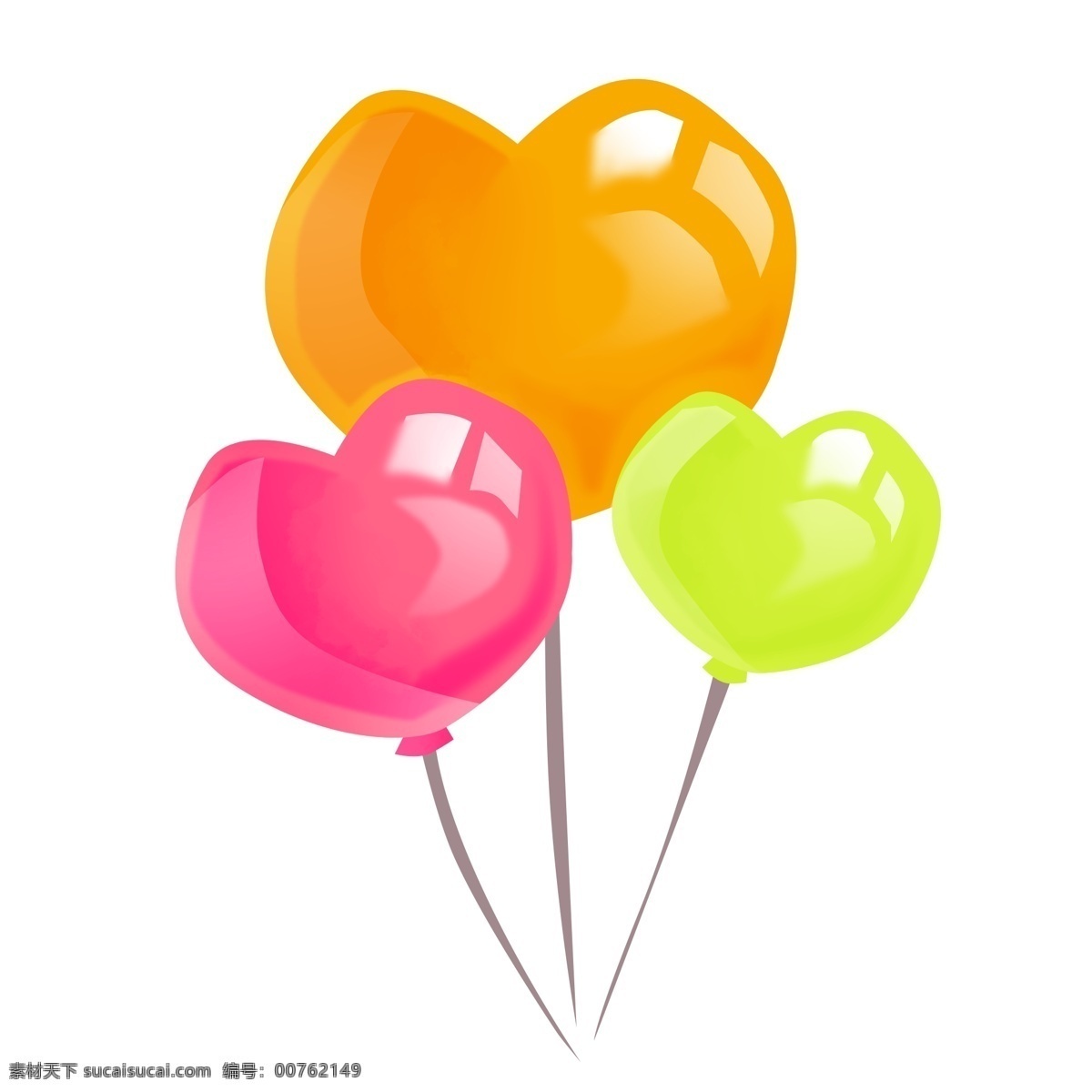 节日 爱心 氢气球 节日气球 爱心气球