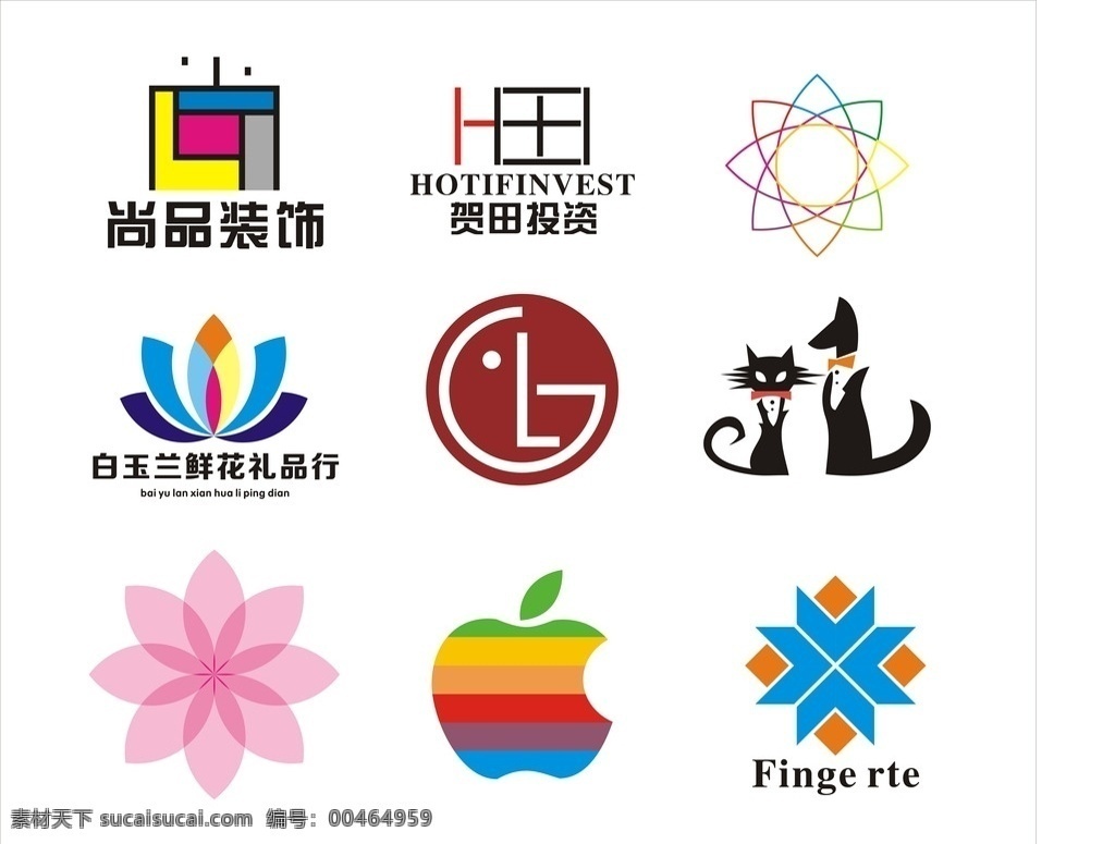 矢量标志 装饰标志 投资标志 鲜花标志 lg 矢量花纹 苹果标志 猫 狗 logo 标志设计 标志 企业logo logo设计