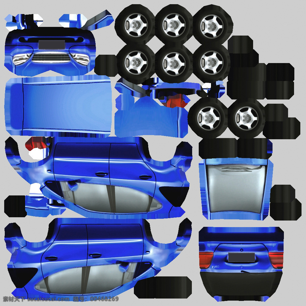 汽车模型 3d 模型 汽车 简模 3d模型素材 其他3d模型