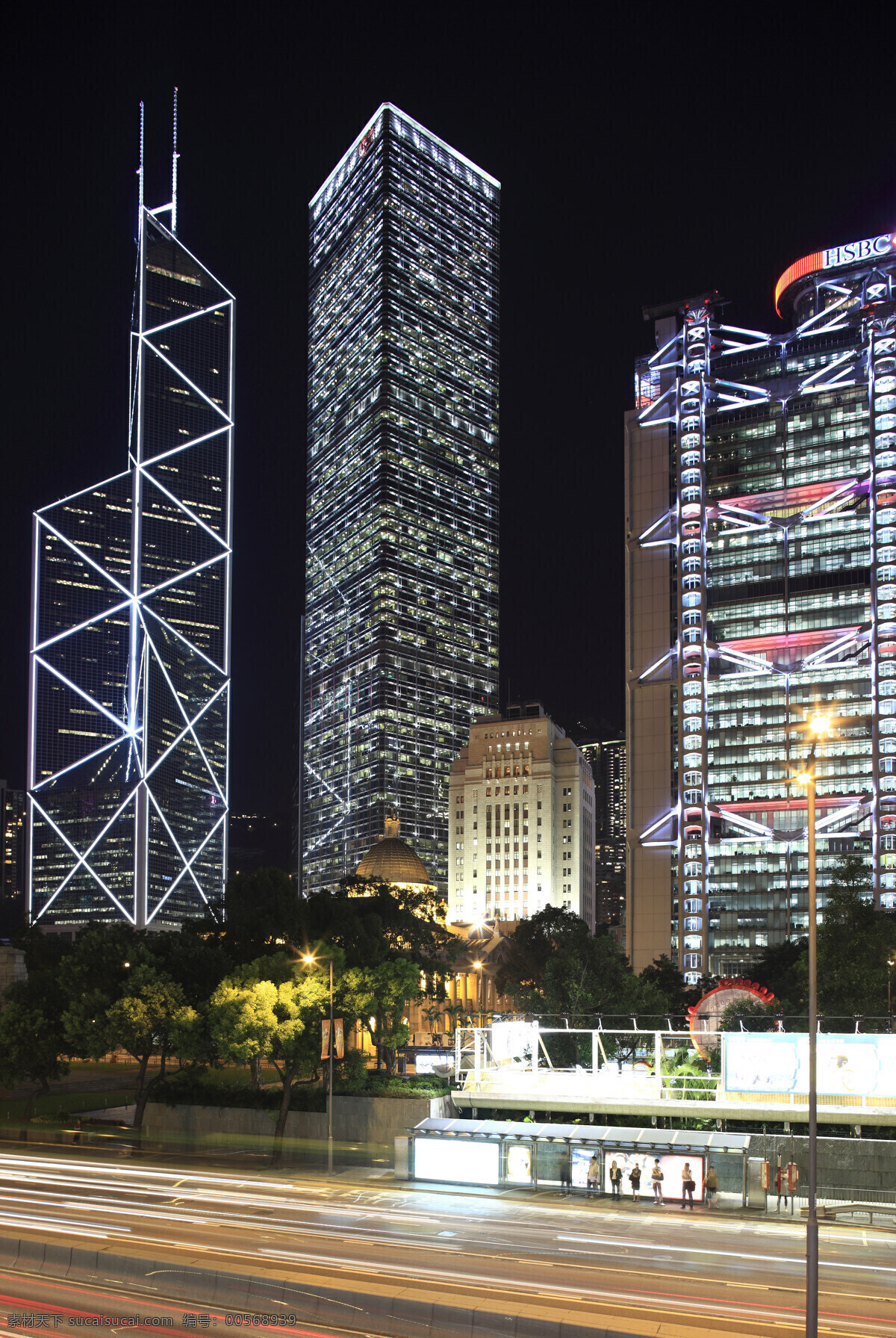 香港中环夜景 建筑 办公楼 城市 楼 建筑摄影 商务中心 大厦 楼宇 玻璃幕墙 风景名胜 自然景观
