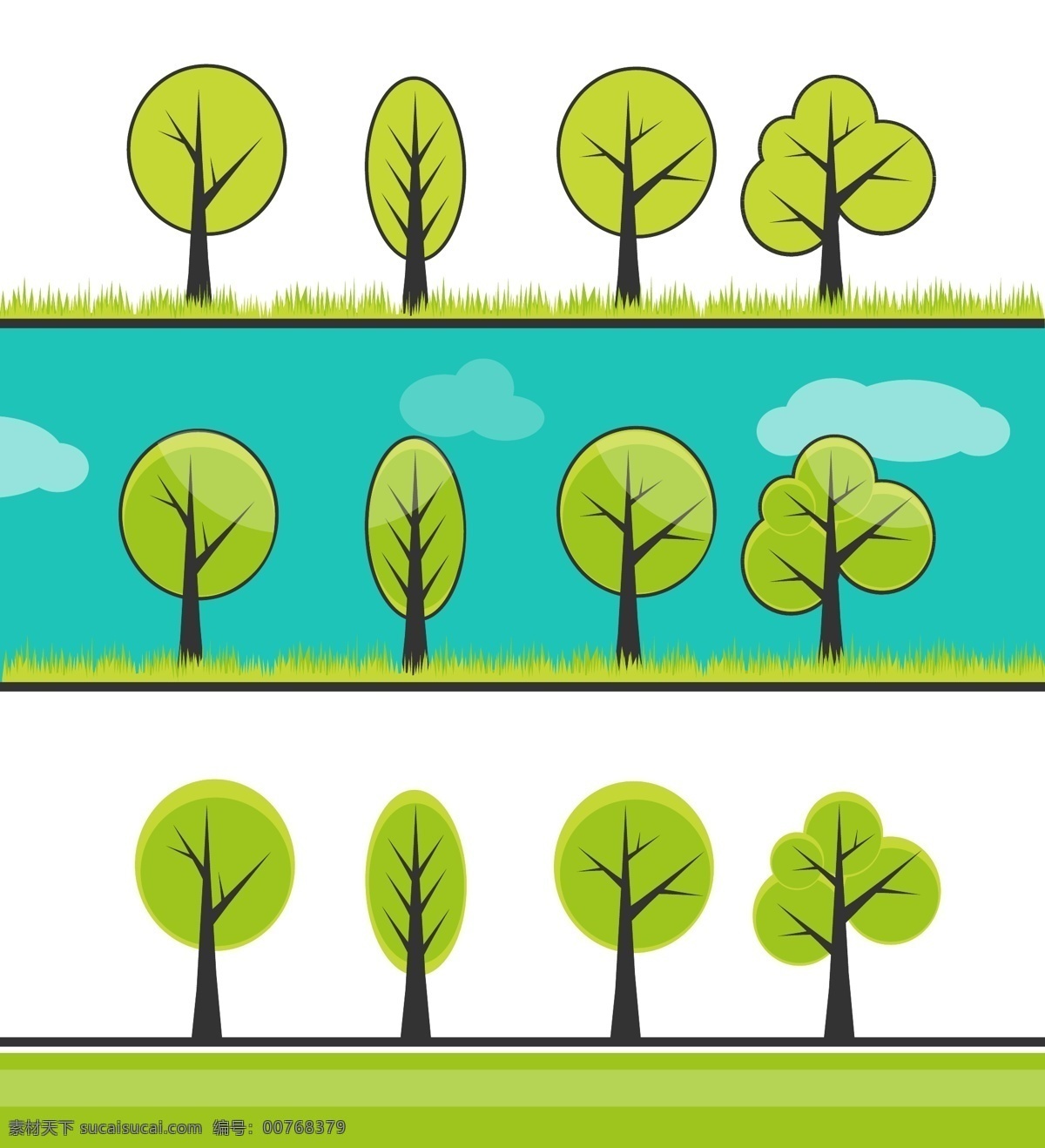 树 矢量 环保 图标 绿色 生物 标志图标 其他图标