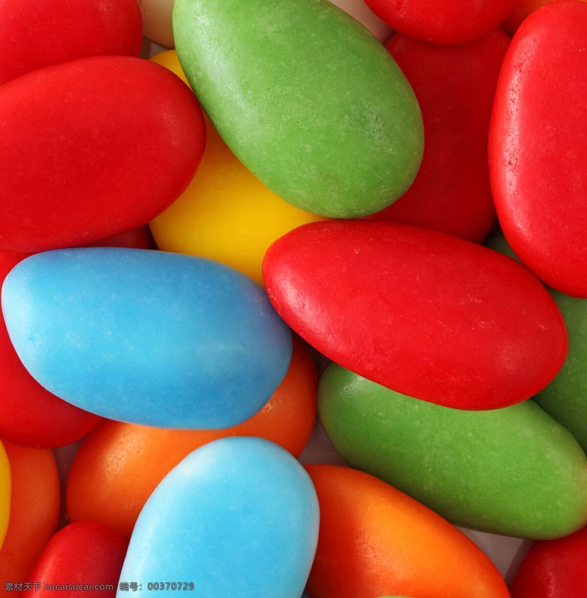 彩色 糖豆 高清 彩虹糖 糖果 蓝色 红色