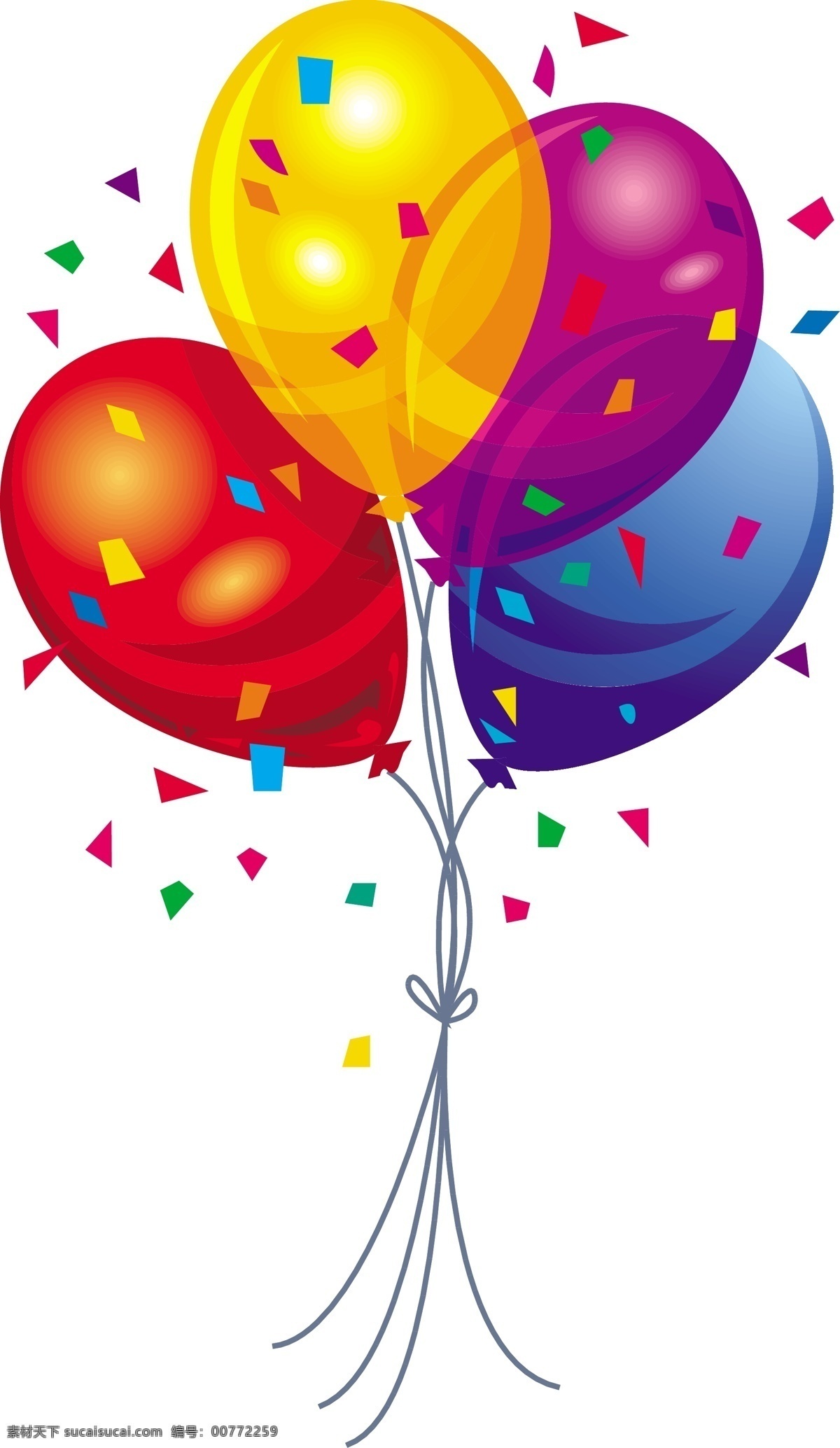 节日 四 色 气球 矢量 节日气球 氢气球 生日气球 彩色气球 礼物 庆祝 节日气氛 可爱气球 卡通气球 文化艺术 节日庆祝 潮流素材 矢量图