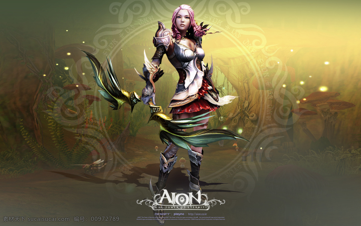 永恒之塔 aion 战士 武士 弓箭 美女 游戏美女 玄幻 游戏壁纸 cg美女 动漫人物 动漫动画