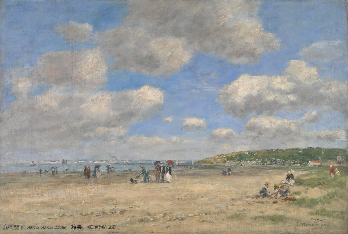 壁画 风景油画 海滩 绘画书法 精品 美术 名画 欧洲油画 滩设计素材 海滩模板下载 珍藏 装饰画 精美油画 名作 艺术品 欧式绘画 文化艺术 装饰素材