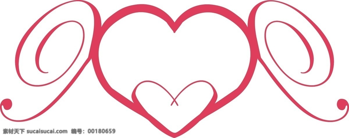 心 双心 logo 2个x 红色 花纹 矢量素材 其他矢量 矢量