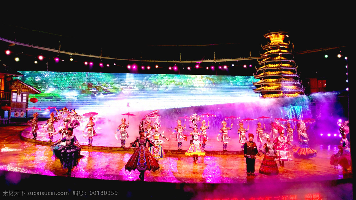 三江风景 三江 侗族鸟巢 民族 集体 歌舞 节日庆祝 文化艺术
