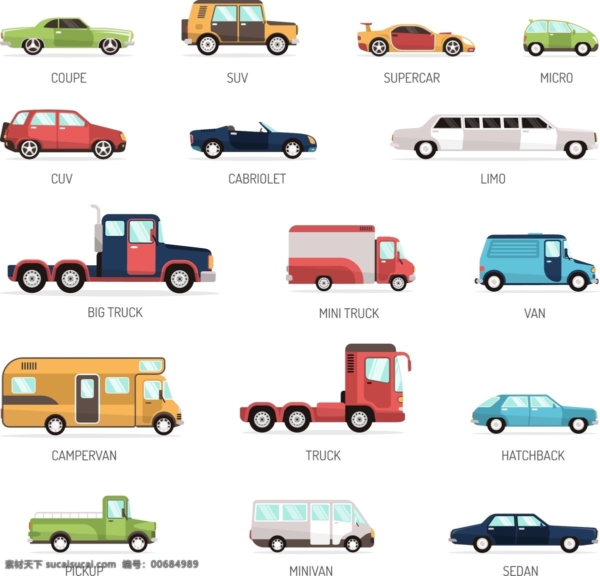 汽车 图标 矢量 小汽车 卡车 轿车 汽车图标 创意设计 造型图案 高清图片