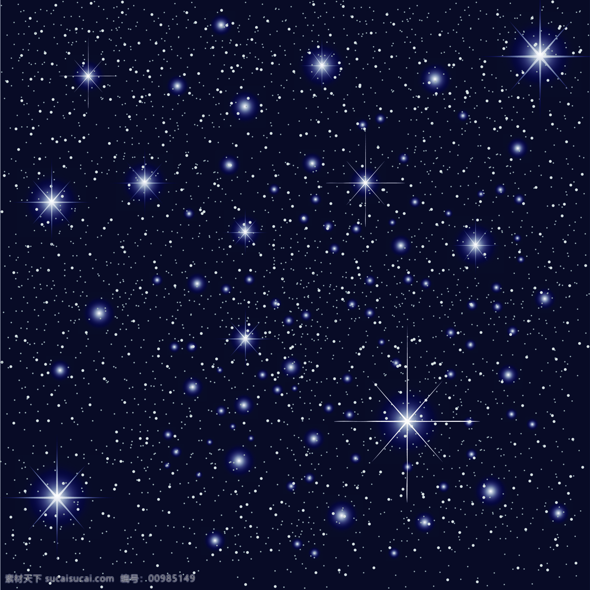 星夜黑色夜空 黑色夜 星星 星空 星夜 背景底纹 底纹边框