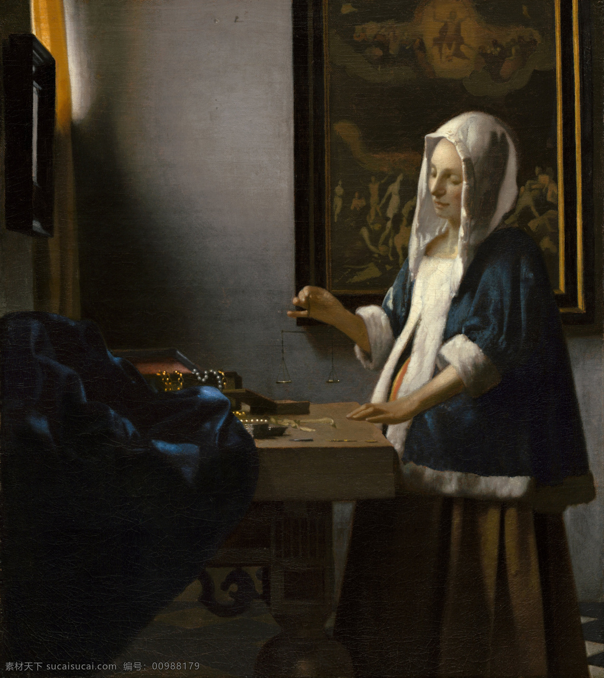 约翰内斯 维 米尔 作品 保持平衡 巴洛克式的 荷兰黄金时代 荷兰画家 流派艺术 女孩女人 国家艺术馆 绘画 房间 拉图尔作品 绘画书法 文化艺术