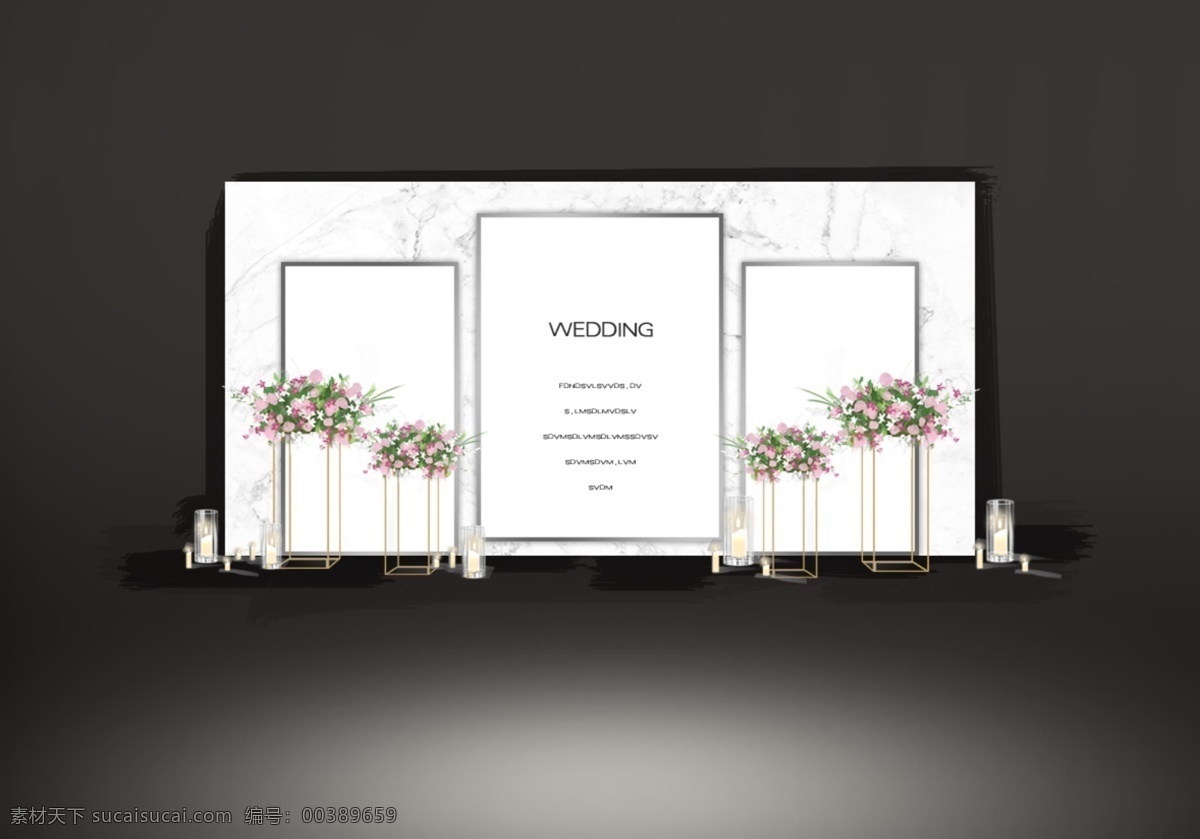 大理石 粉色 婚礼 合影 区 简约 绿植 韩式 蜡烛 花艺 铁框 白色婚礼 婚礼效果图