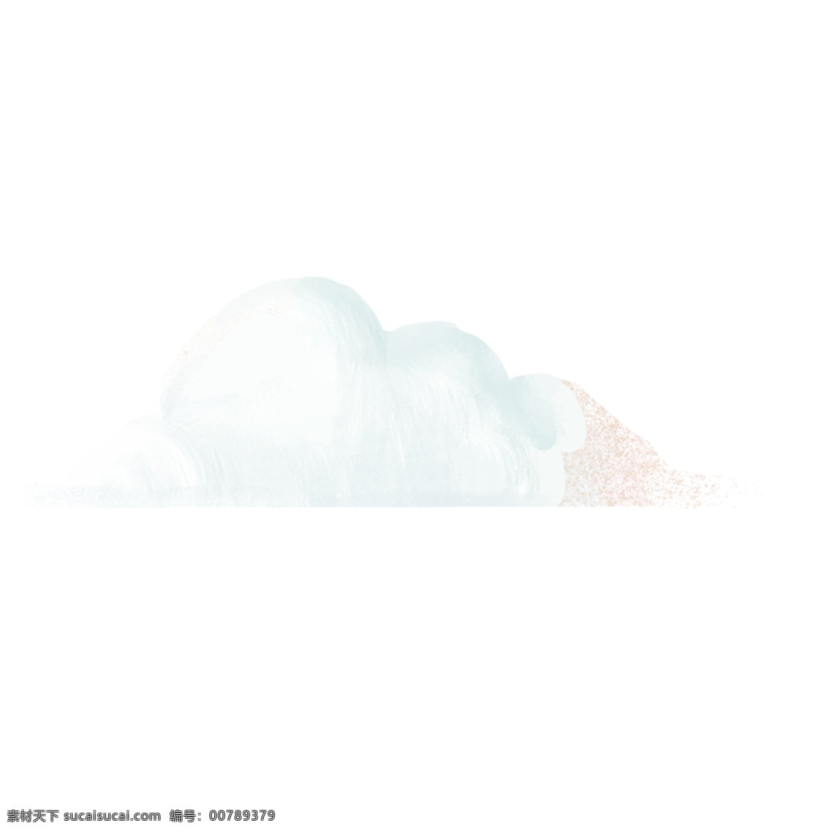 白色 圆弧 漂浮 云朵 元素 创意 大自然 风景 景色 装饰 光泽 阴影 质感