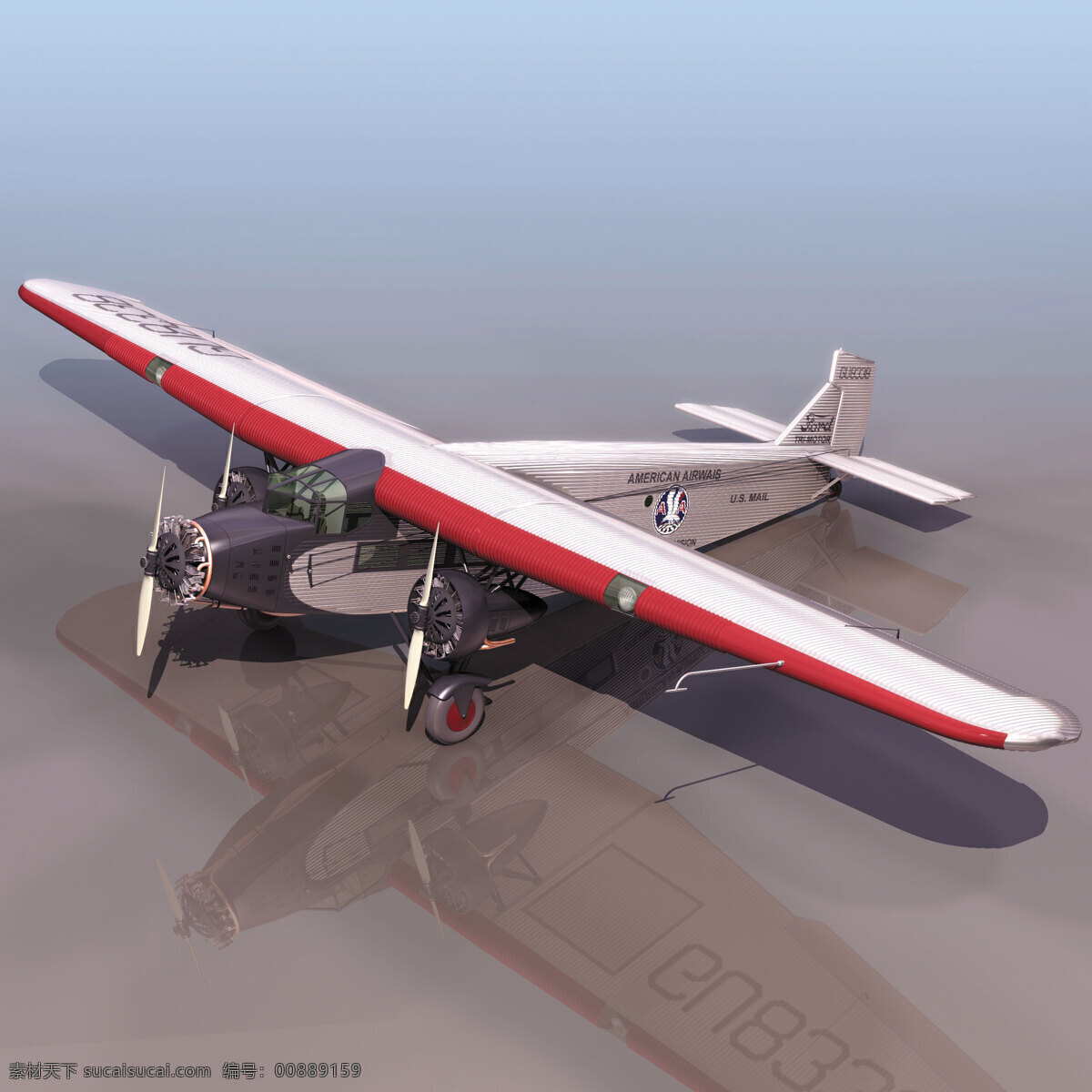 螺旋桨 飞机模型 3d模型 飞机素材 3d模型素材 其他3d模型