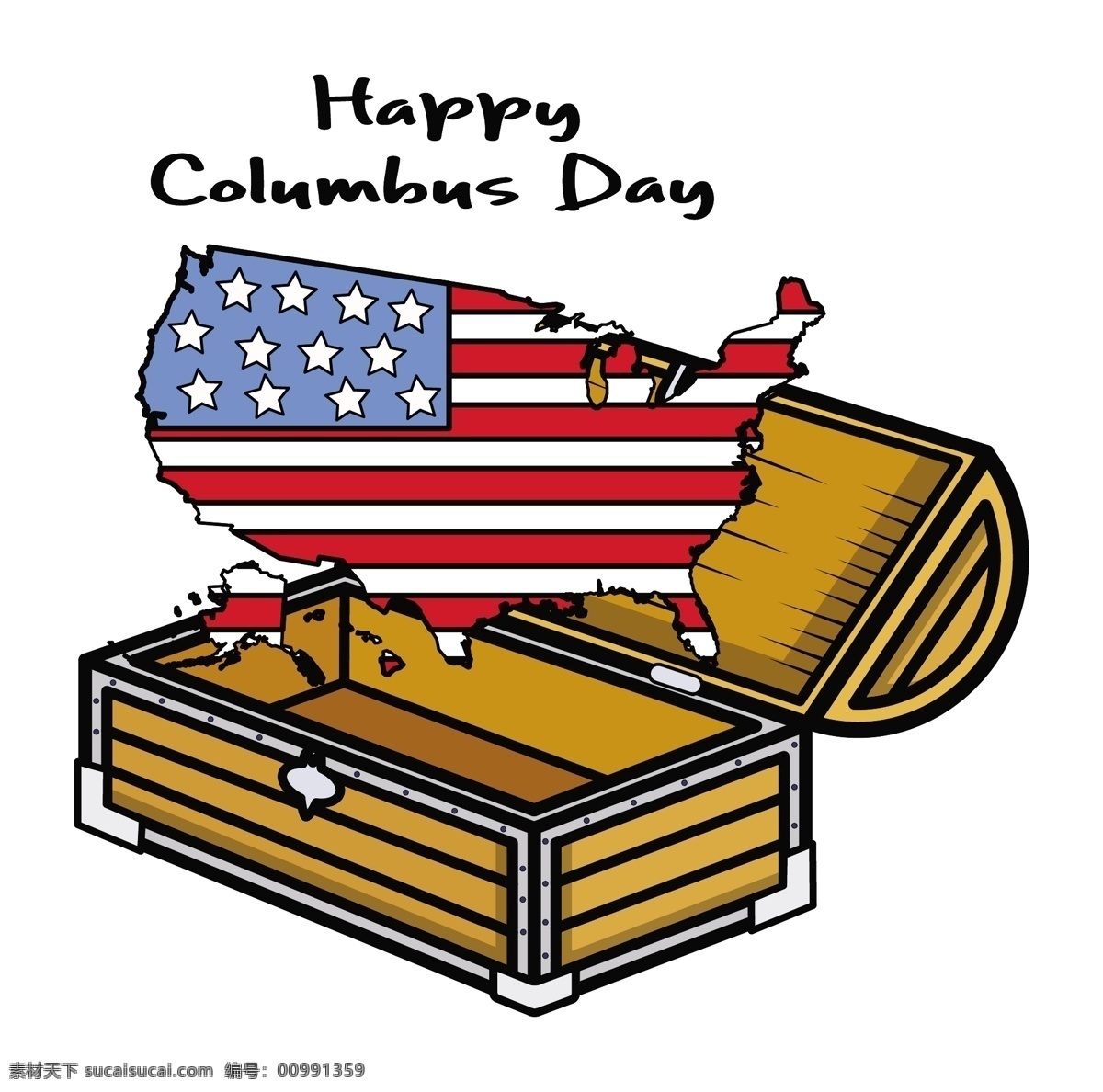 快乐 的哥 伦布 日 美国 地图 宝 向量 矢量图 其他矢量图