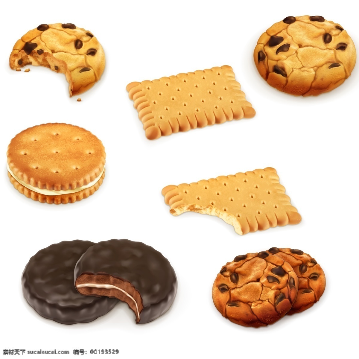 饼干 饼干psd 饼干素材 饼干元素 元素素材 广告素材 巧克力 巧克力饼干 夹心饼干 圆形饼干 长方形饼干 分层素材