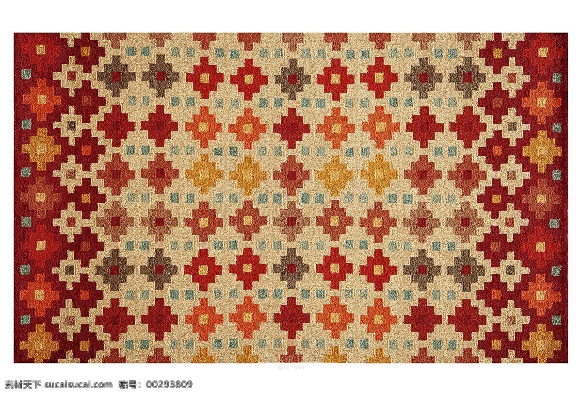 印花地毯 几何纹样 地毯纹样 地毯贴图 块毯 底纹边框 其他素材
