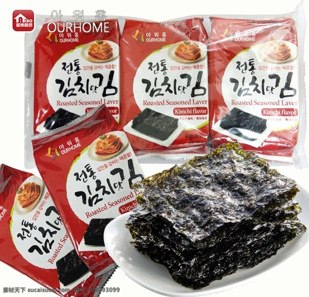 韩国 传统 海苔 泡菜 味 12g 泡菜味 紫菜 食品 生活百科 餐饮美食