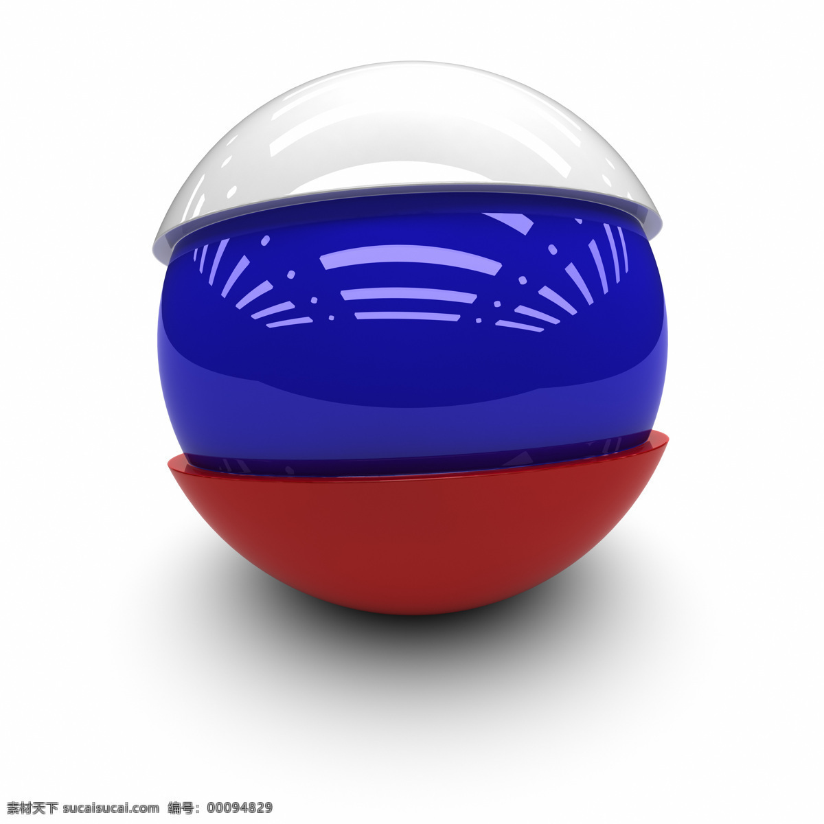 俄罗斯国旗 3d球体国旗 质感 国旗 各国国旗 旗帜 国旗图标 3d设计