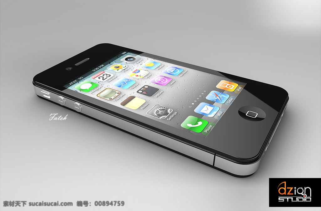 电话 iphone 概念 模型 苹果 通讯 细胞 移动 呼叫 iphone44g iphone4g 3d模型素材 其他3d模型