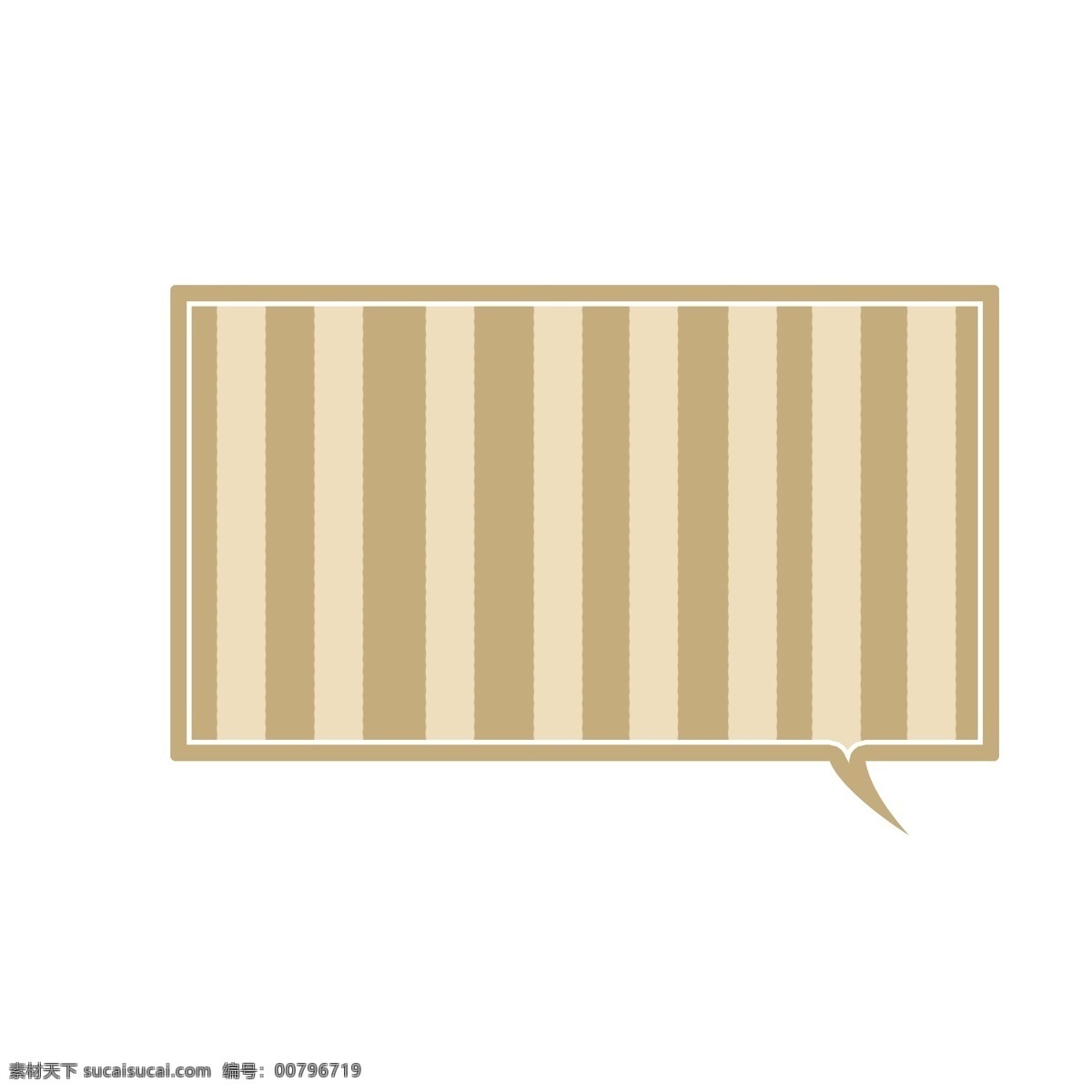 方形 条纹 褐色 卡通 气泡 对话框 文本标题 边框设计 文本框 强调 标题 海报 手绘 banner 手账